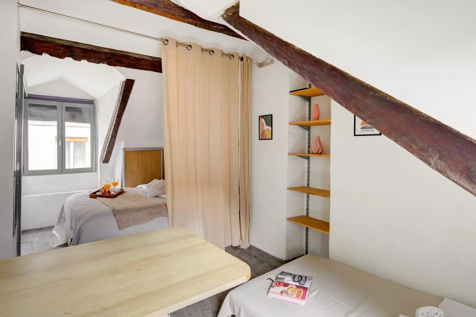 Bnbnook - Bright Studio In Le Marais & Notre-Dame Paříž Francie